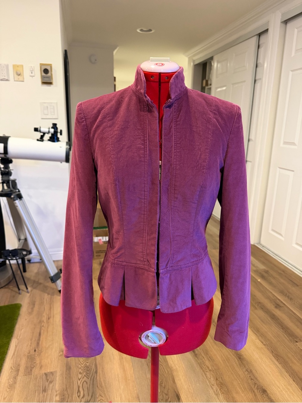 The Limited Plum Peplum Blazer Jacket